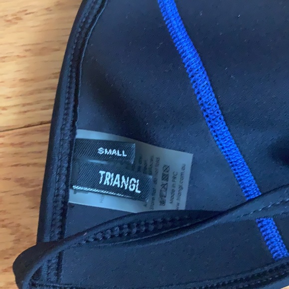 Blue Triangl Swim set size S top Size L bottom - Picture 3 of 4